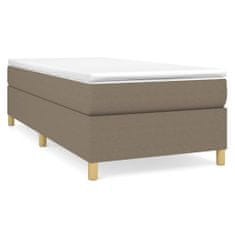 Vidaxl Box spring posteljni okvir taupe 90x190 cm blago