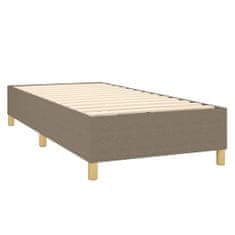 Vidaxl Box spring posteljni okvir taupe 90x190 cm blago