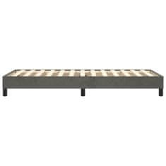 Greatstore Box spring posteljni okvir temno siv 90x190 cm žamet