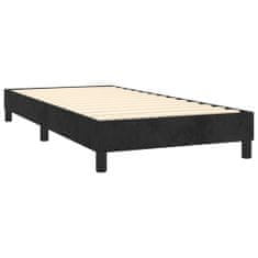 Vidaxl Box spring posteljni okvir črn 90x200 cm žamet