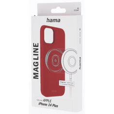 Hama MagCase Finest Feel PRO, ovitek za Apple iPhone 14 Plus, rdeč