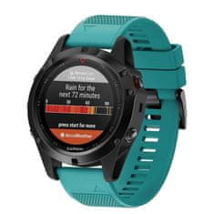 BStrap Silicone Acton pašček za Garmin Fenix 5x / 5x Plus / 6x / 6x Pro / 7x / 8 51mm, dark teal