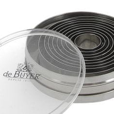 de Buyer KOMPLET 9 ST. JEKLENE NAVADNE OKROGLE REZALKE 3 DO 11CM, KOMPLET 9 ST. JEKLENE NAVADNE OKROGLE REZALKE 3 DO 11CM