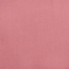 Vidaxl Stolček za noge roza 78x56x32 cm žamet