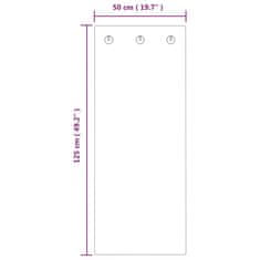 Vidaxl Stenski obešalnik 125x50 cm kaljeno steklo kamnita stena