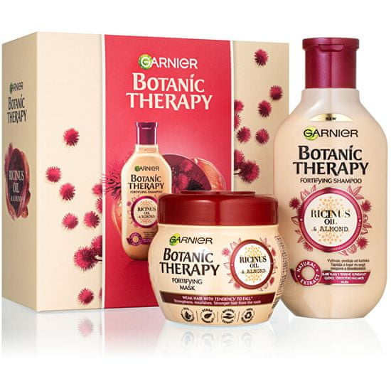 Garnier Botanic Therapy Ricinus Oil & Almond darilni set krepilne nege za šibke in krhke lase