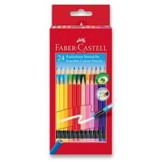 Faber-Castell Barvice z barvno gumo 24 barv