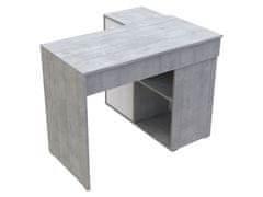 nabbi Pisalna miza Talent T8 - beton / bela