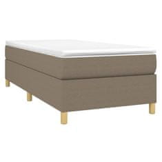 Vidaxl Box spring posteljni okvir taupe 100x200 cm blago