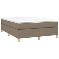 Vidaxl Box spring posteljni okvir taupe 140x190 cm blago