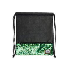 Hash Luksuzna usnjena torbica / torba za hrbet HASH, Zeleni bleščice, HS-135, 507019022