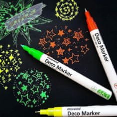 MONAMI MONAMI Deco marker 460, 2 mm, set VIVID, 6 kosov, 20800015020