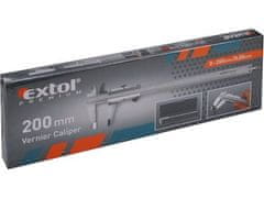 Extol Craft Lestvica Extol Craft (3422) kovinska, 0-200 mm, ločljivost 0,05 mm, dve vrsti čeljusti za različne vrste meritev, globinsko merilo, pakirano v plastičnem kovčku