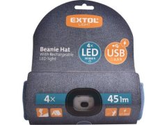 Extol Light Kapa z žarometom Extol Light (43191) kapa z žarometom 4x45lm, polnilna, USB, modra, univerzalna velikost