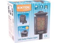 Extol Light LED svetilka Extol Light (43133) s plamenom, sončno polnjenje, 12x LED