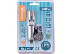 Extol Light Svetilka Extol Light 43141 svetilka 280lm, zoom, polnjenje USB, XPE LED