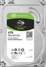 Seagate HDD BarraCuda 3,5" 4TB - 5400 vrtljajev na minuto/SATA-III/256MB
