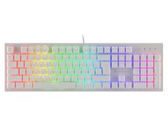 Genesis Gaming mehanska tipkovnica THOR 303/RGB/Outemu Brown/Wired USB/US layout/White