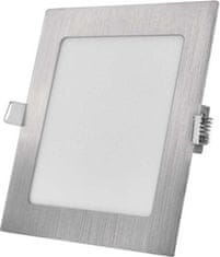 Emos LED svetilka za vgradnjo NEXXO, kvadratna, srebrna, 12,5 W, s spreminjanjem CCT