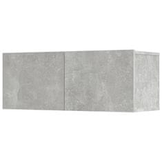 Vidaxl Komplet TV omaric 5-delni betonsko siv inženirski les
