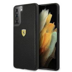 Ferrari Oryginalne Etui SAMSUNG GALAXY S21+ Ferrari Hardcase On Track Perforated (FESPEHCS21MBK) czarne