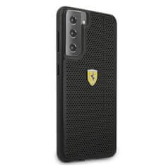 Ferrari Oryginalne Etui SAMSUNG GALAXY S21+ Ferrari Hardcase On Track Perforated (FESPEHCS21MBK) czarne