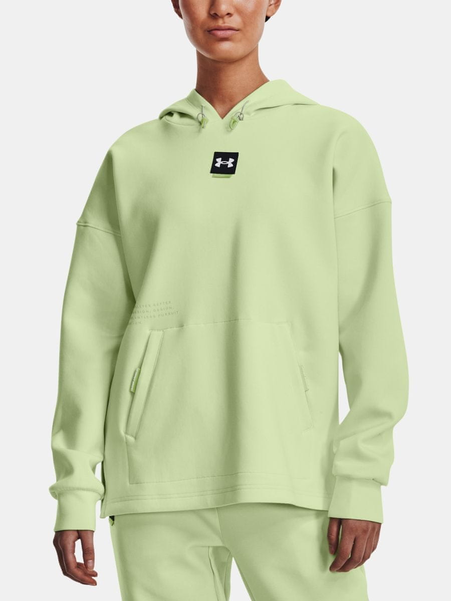 Under Armour Pulover Summit Knit Hoodie-GRN