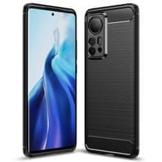 Nexeri XIAOMI 12 PRO Nexeri TPU Premium karbonsko črno ohišje