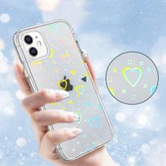 Nemo XIAOMI REDMI 10C Luminous Hearts Case Holographic Hearts transparenten