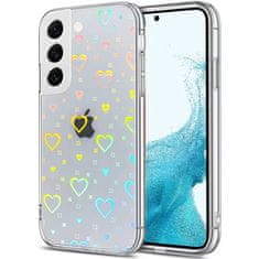 Nemo IPHONE 14 Luminous Hearts Case Holographic Hearts Transparent