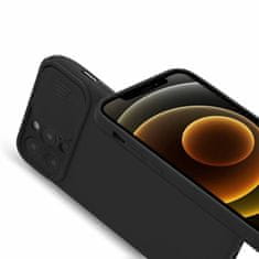 Nexeri IPHONE 14 PLUS Silikonski ovitek s pokrovom za fotoaparat Nexeri Silikonski objektiv črn