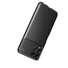 Nemo SAMSUNG GALAXY A22 4G / M22 4G Oklepni etui Odporen na udarce Carbon Fiber mornarsko modra