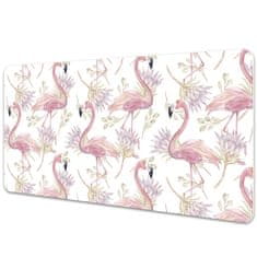 Decormat Podloga za pisalno mizo Rožnati flamingi 90x45 cm 