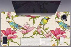 Decormat Podloga za pisalno mizo Ptice v rožah 100x50 cm 