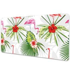Decormat Podloga za mizo Flamingi in cvetovi 100x50 cm 