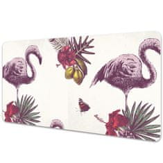 Decormat Podloga za pisalno mizo Flamingo in hibiskus 100x50 cm 