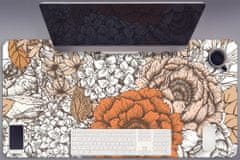 Decormat Podloga za pisalno mizo Oranžne vrtnice 90x45 cm 