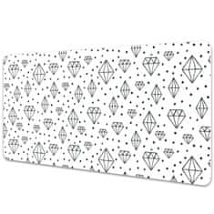 Decormat Podloga za pisalno mizo Drawn diamonds 90x45 cm 