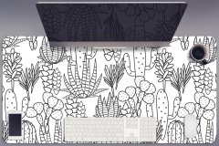 Decormat Podloga za mizo Kaktusi 100x50 cm 