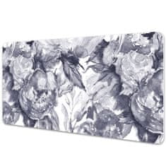 Decormat Podloga za pisalno mizo Gray flowers 100x50 cm 