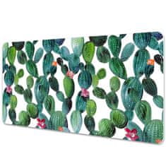 Decormat Podloga za pisalno mizo Cacti with flowers 100x50 cm 