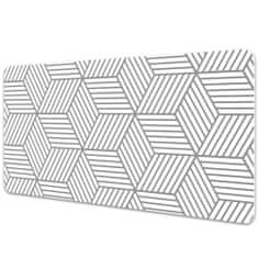 Decormat Podloga za pisalno mizo Gray 3D cubes 90x45 cm 
