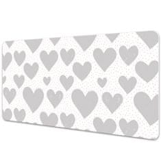 Decormat Podloga za mizo Gray hearts 100x50 cm 