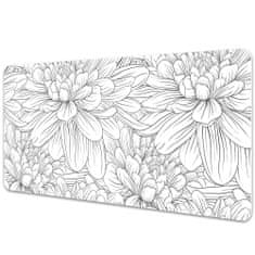 Decormat Namizna podloga Sketched flowers 90x45 cm 