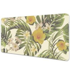 Decormat Namizna podloga Tropical leaves and flowers 100x50 cm 