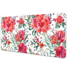 Decormat Namizna podloga Red flowers 100x50 cm 