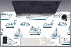 Decormat Podloga za pisalno mizo Blue ships 100x50 cm 