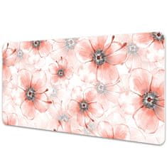 Decormat Podloga za pisalno mizo Orange flowers 100x50 cm 