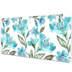 Decormat Podloga za pisalno mizo Turquoise flowers 100x50 cm 