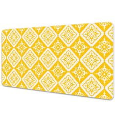 Decormat Namizna podloga Yellow white pattern 90x45 cm 